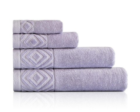 Ręcznik kąpielowy bawełniany Paula 70x140 lawendowy 550 g/m2