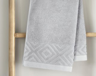 Ręcznik kąpielowy bawełniany Paula 70x140 szary jasny 550 g/m2