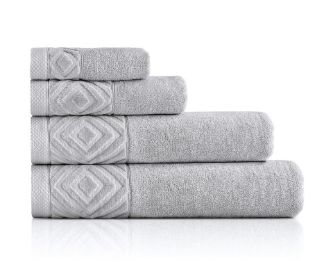 Ręcznik kąpielowy bawełniany Paula 70x140 szary jasny 550 g/m2