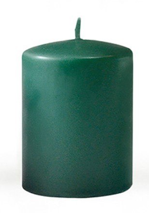 Świeca CLASSIC CANDLES Walec średni 7x7x14cm parafinowa zielona