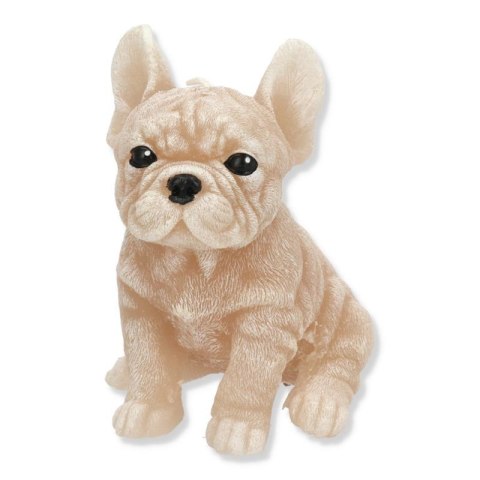 Świeca Figurka ANIMALS PIES BULDOG 11,5x15cm beżowa parafinowa