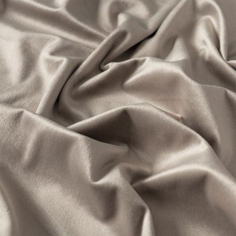 Zasłona gotowa na przelotkach 140x230 017 szaro beżowa Velvi