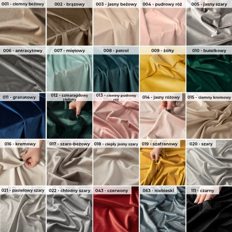 Zasłona gotowa na przelotkach 140x250 002 brązowa Velvi