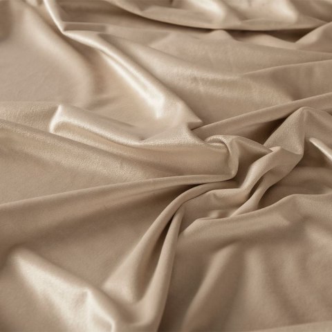 Zasłona gotowa na przelotkach 140x250 015 ciemna kremowa Velvi