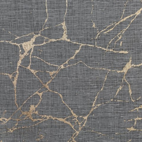 Firana 140x250 Reva 1 biała z szampańskim nadrukiem gotowa na przelotkach Eurofirany