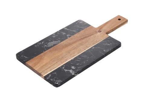 MODERN KITCHEN Deska do serwowania 38x18cm czarno-brązowa MODERN KITCHEN Deska do serwowania 38x18cm czarno-brązowa