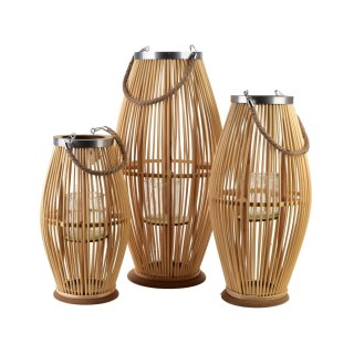 LUCIE NATURAL Lampion 24xh50cm