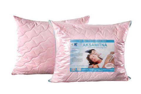 Poduszka antyalergiczna 40x40 Aksamitna różowa 100% microfibra AMW Poduszka antyalergiczna 40x40 Aksamitna różowa 100% microfibra AMW