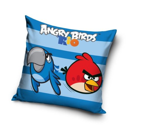 Poszewka bawełniana 40x40 Angry Birds niebieska paski AB8011 6982 Poszewka bawełniana 40x40 Angry Birds niebieska paski AB8011 6982