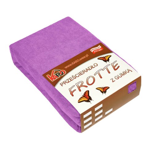 Prześcieradło frotte z gumką 200x220 fuksja 062 grube 200g/m2 KARO Prześcieradło frotte z gumką 200x220 fuksja 062 grube 200g/m2 KARO