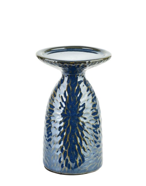 YARINE BLUE Świecznik 10,5x8,5x16,5cm YARINE BLUE Świecznik 10,5x8,5x16,5cm