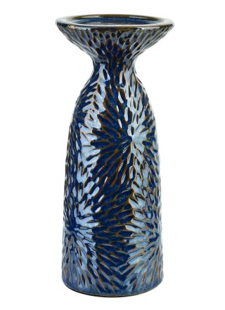 YARINE BLUE Świecznik 11x10x25cm