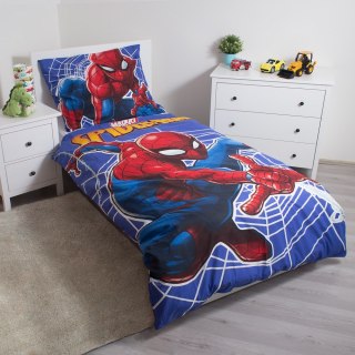 Pościel świecąca w ciemności 140x200 Spiderman Człowiek Pająk 9339 bawełniana poszewka 70x90 JF24