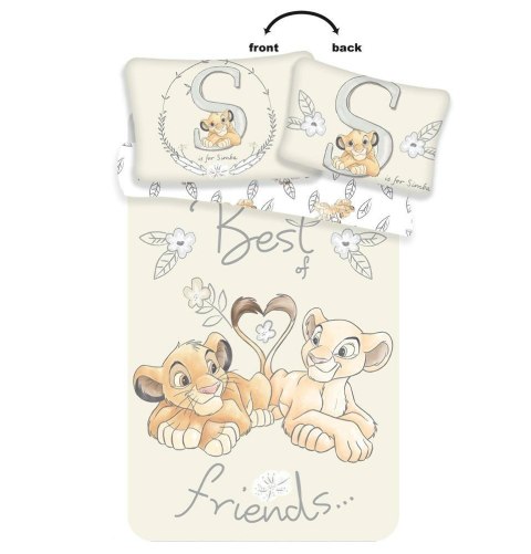 Pościel bawełniana 100x135 Król Lew Simba Nala przyjaciele Lion King best friends kwiatki 4751 dziecięca do łóżeczka Pościel bawełniana 100x135 Król Lew Simba Nala przyjaciele Lion King best friends kwiatki 4751 dziecięca do łóżeczka