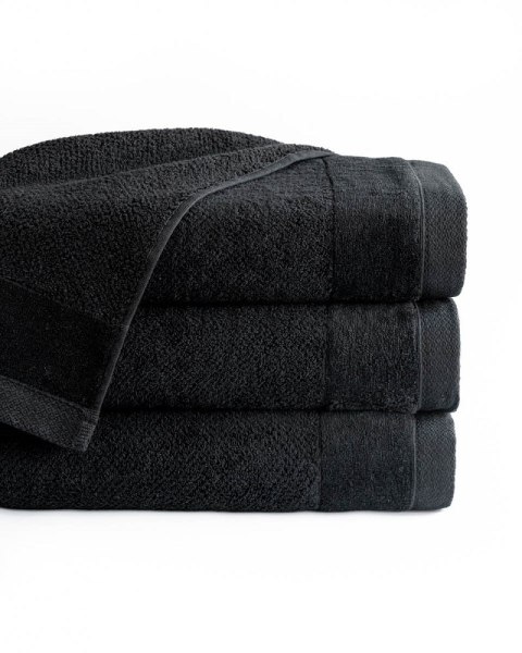 Ręcznik Vito 30x50 czarny frotte bawełniany 550g/m2 Ręcznik Vito 30x50 czarny frotte bawełniany 550g/m2