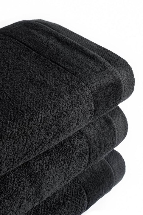 Ręcznik Vito 30x50 czarny frotte bawełniany 550g/m2 Ręcznik Vito 30x50 czarny frotte bawełniany 550g/m2