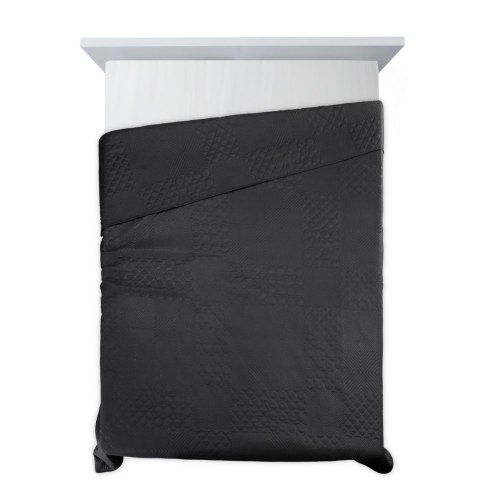 Narzuta dekoracyjna 220x240 Boni 5 czarna geometryczna Narzuta dekoracyjna 220x240 Boni 5 czarna geometryczna