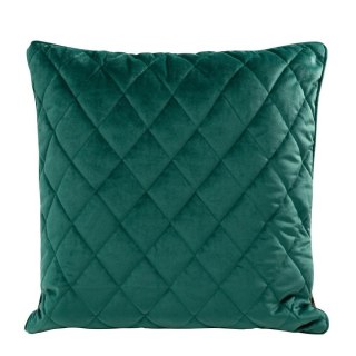 Poszewka dekoracyjna 45x45 Velvet 27 C turkusowa ciemna welurowa geometryczna Eurofirany