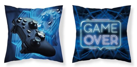 Poszewka dziecięca 40x40 granatowa niebieska game over MF 19 Kids 114 Poszewka dziecięca 40x40 granatowa niebieska game over MF 19 Kids 114