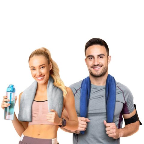 Ręcznik szybkoschnący 50x90 Active czarny z mikrofibry 380g/m2