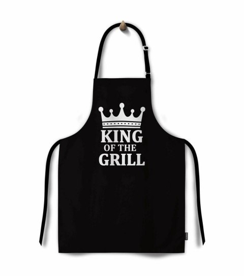 Fartuch kuchenny 65x75 King of the grill czarny Domarex Fartuch kuchenny 65x75 King of the grill czarny Domarex