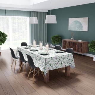 Obrus na stół 140x180 zielony liście 4272 A Panama 17