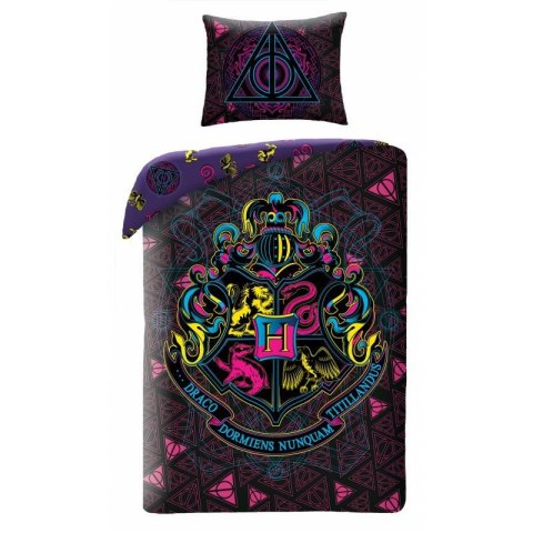 Pościel bawełniana 140x200 Harry Potter fioletowa HP-8083BL poszewka 70x90 Halantex Pościel bawełniana 140x200 Harry Potter fioletowa HP-8083BL poszewka 70x90 Halantex