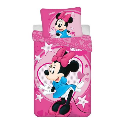 Pościel dziecięca 140x200 Minnie Hello poszewka 70x90 Pościel dziecięca 140x200 Minnie Hello poszewka 70x90