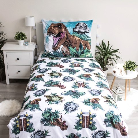 Pościel świecąca w ciemności 140x200 Dinozaur Jurassic World Roar bawełniana poszewka 70x90 Pościel świecąca w ciemności 140x200 Dinozaur Jurassic World Roar bawełniana poszewka 70x90