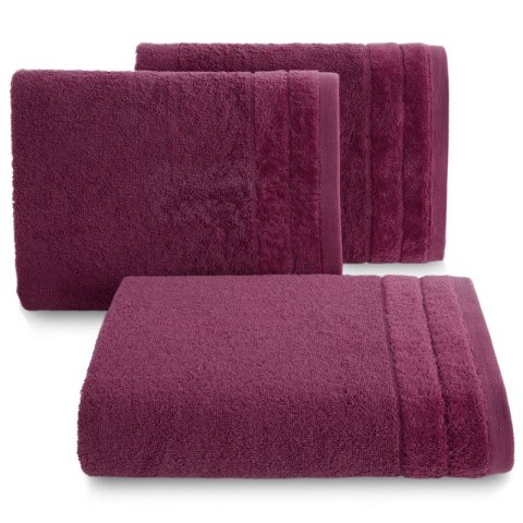 Ręcznik Damla 30x50 amarantowy frotte 500 g/m2 Eurofirany