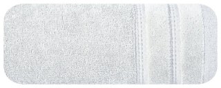 Ręcznik Glory 1 30x50 stalowy z welurową bordiurą i błyszczącą nicią 500g/m2 Eurofirany