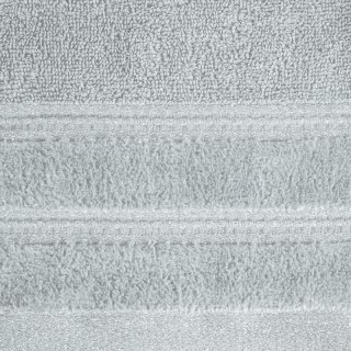 Ręcznik Glory 1 30x50 stalowy z welurową bordiurą i błyszczącą nicią 500g/m2 Eurofirany