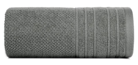 Ręcznik Glory 3 30x50 stalowy z welurową bordiurą i błyszczącą nicią 500g/m2 Eurofirany Ręcznik Glory 3 30x50 stalowy z welurową bordiurą i błyszczącą nicią 500g/m2 Eurofirany