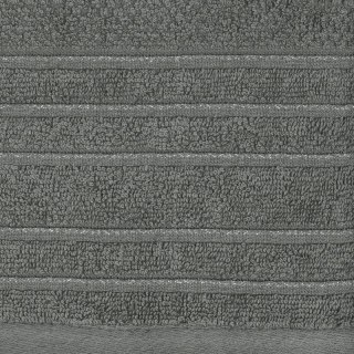 Ręcznik Glory 3 30x50 stalowy z welurową bordiurą i błyszczącą nicią 500g/m2 Eurofirany
