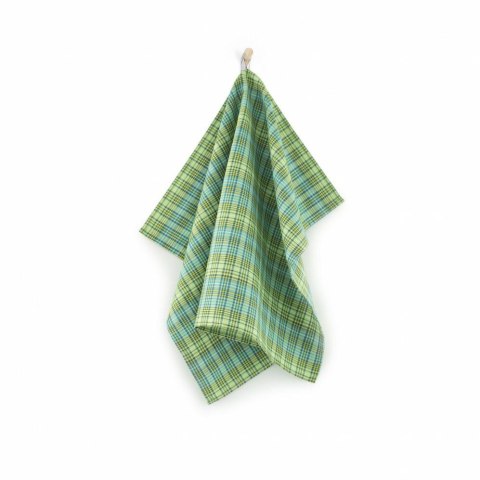 Ścierka kuchenna 50x70 Scotland kratka zielona turkusowa 9089 Zwoltex 23