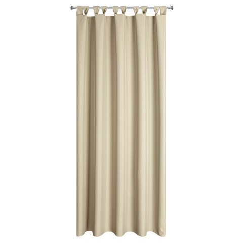 Zasłona gotowa 155x240 Garden beżowa jasna do ogrodu wodoodporna mocowana na szelki/rzep Eurofirany Zasłona gotowa 155x240 Garden beżowa jasna do ogrodu wodoodporna mocowana na szelki/rzep Eurofirany