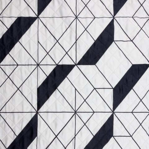 Narzuta dekoracyjna 220x240 Geo 1 kremowa czarna geometryczna D91 A