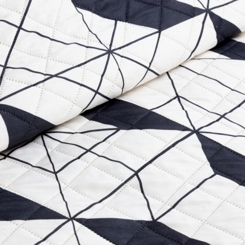 Narzuta dekoracyjna 220x240 Geo 1 kremowa czarna geometryczna D91 A