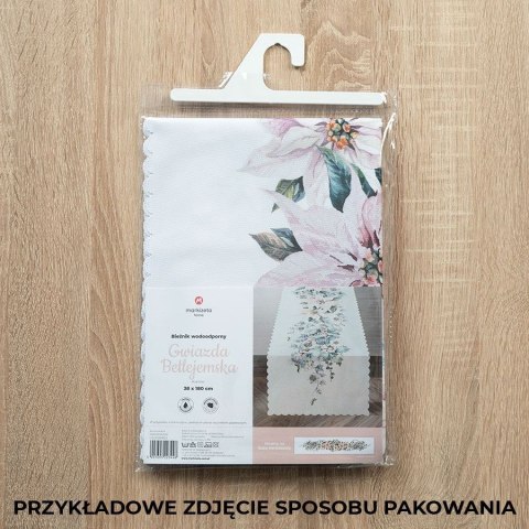 Obrus świąteczny wodoodporny 140x180 Gwiazda betlejemska różowy niebieski PBN010/KSP/C02/140180/1 Obrus świąteczny wodoodporny 140x180 Gwiazda betlejemska różowy niebieski PBN010/KSP/C02/140180/1