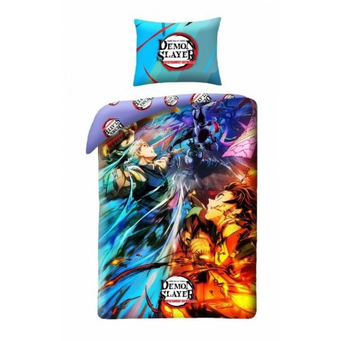 Pościel bawełniana 140x200 Damon Slayer poszewka 70x90 4053BL Halantex Pościel bawełniana 140x200 Damon Slayer poszewka 70x90 4053BL Halantex