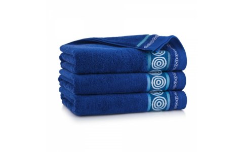 Ręcznik Rondo 2 70x140 chabrowy 500 g/m2 8672/7 Zwoltex 23