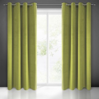 Zasłona 140x250 oliwkowa welurowa gotowa na przelotkach Pierre Cardin 1