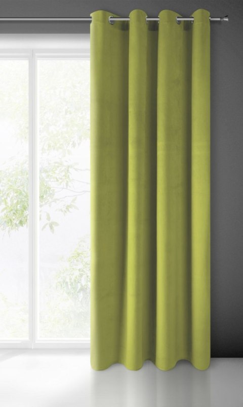 Zasłona 140x250 oliwkowa welurowa gotowa na przelotkach Pierre Cardin 1