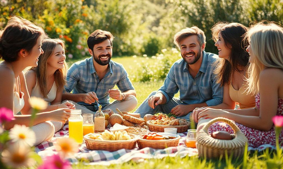 Stylowy piknik w ogrodzie – niezbędne akcesoria i pomysły na dekorację